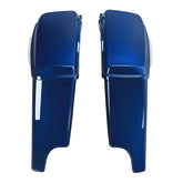 HR3 Superior Blue 5" Stretched Extended Saddlebags For Harley Touring 2014-2022